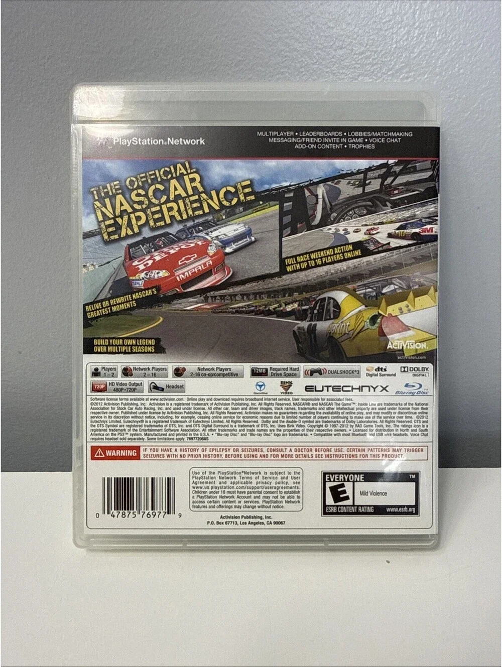 PS3 “NASCAR THE GAME INSIDE LINE” Sony PlayStation 3 Rated E CIB